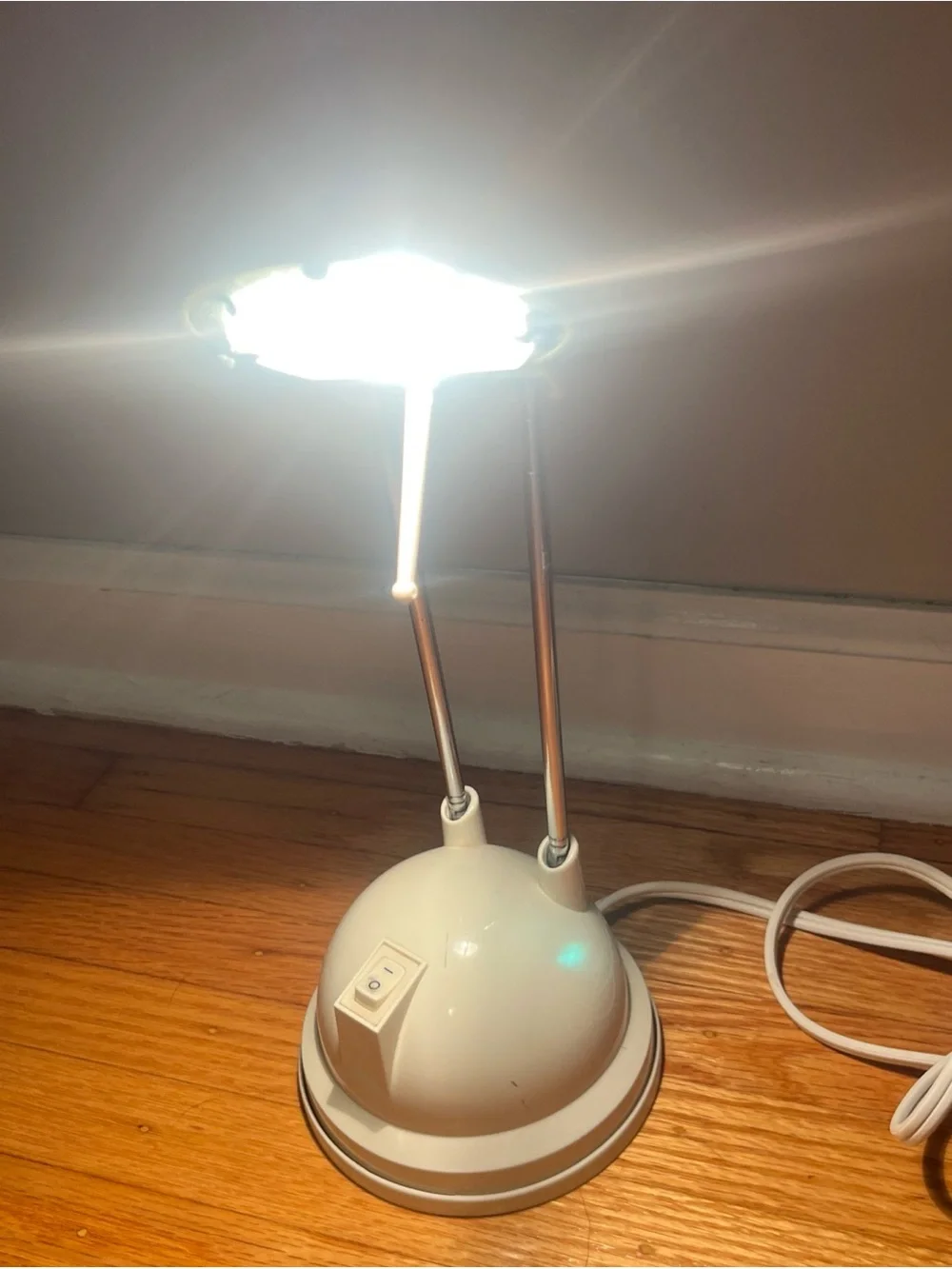 IKEA ESPRESSIVO Desk Lamp Dual Arm White Adjustable Modern Light